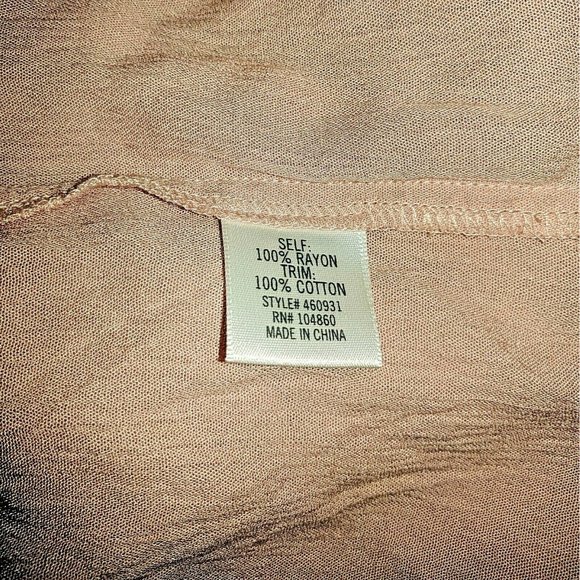 Francesca Womens Babydoll Top Size Medium Pink Sleeveless Keyhole Neck - Picture 7 of 7